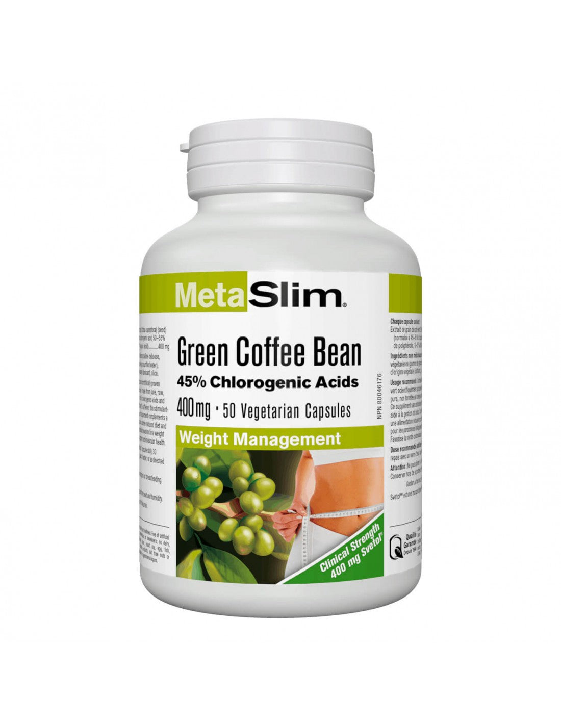 MetaSlim® Green Coffee Bean 400 mg x 50 capsules - Nutra Best Europe