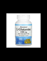 For the intestinal barrier and muscle function - L-glutamine (micronized), 1000 mg, 90 capsules - Nutra Best Europe