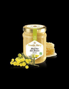 Organic royal palm and mimosa honey (from the island of Cuba) - Miel bio de fleurs de Cuba, 230 g - Nutra Best Europe
