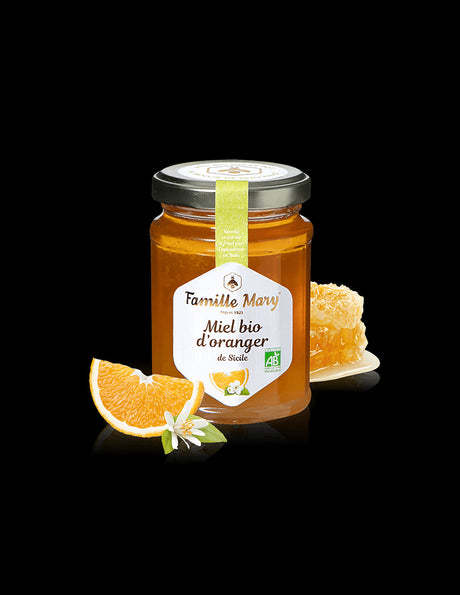 Organic honey from orange blossoms - Miel bio d'orange, 230 g - Nutra Best Europe