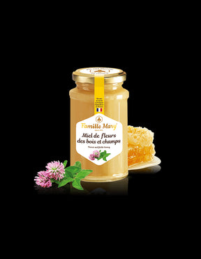 Miel de fleurs des bois et champs /Honey bouquet of field and forest flowers and herbs, 360 g Famille Mary - Nutra Best Europe