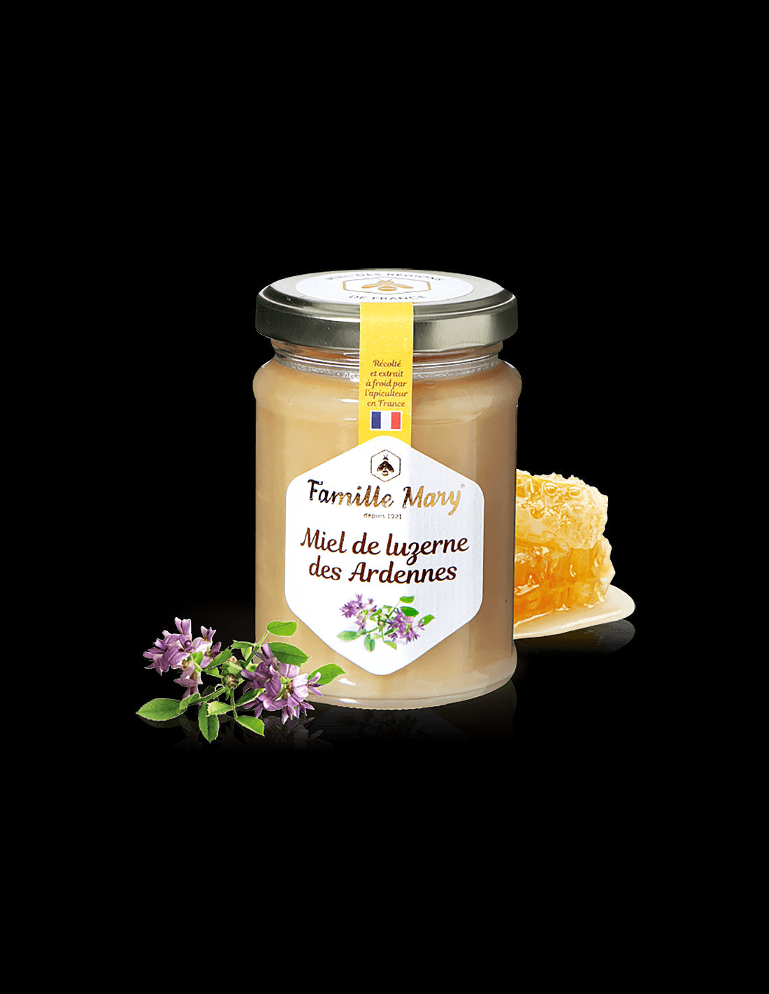 Miel de luƺerne des Ardenes / Lucerne honey, 230 g Famille Mary - Nutra Best Europe