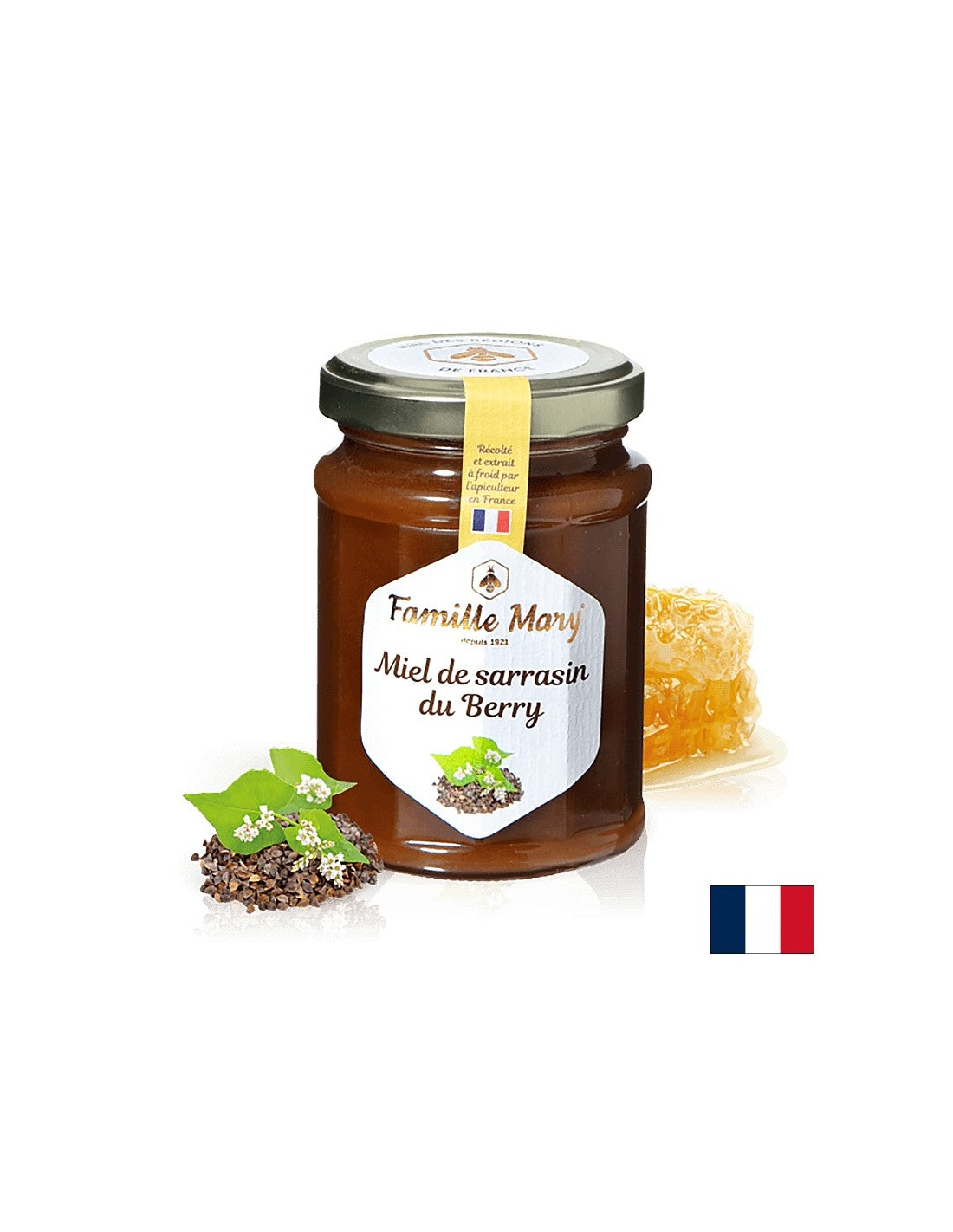 Buckwheat honey from Berry - Miel de sarrasin du Berry, 230 g - Nutra Best Europe
