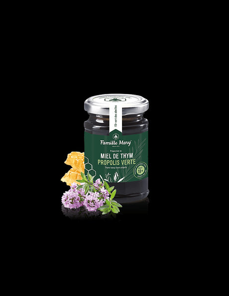 Miel de thym Propolis Verte / Honey from thyme and green propolis, 200 g Famille Mary - Nutra Best Europe