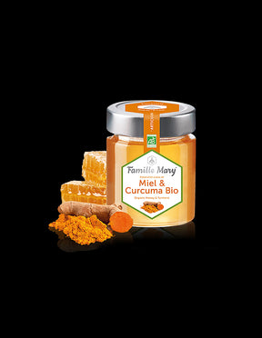 Miel & Curcuma Bio, 170 g Famille Mary - Nutra Best Europe