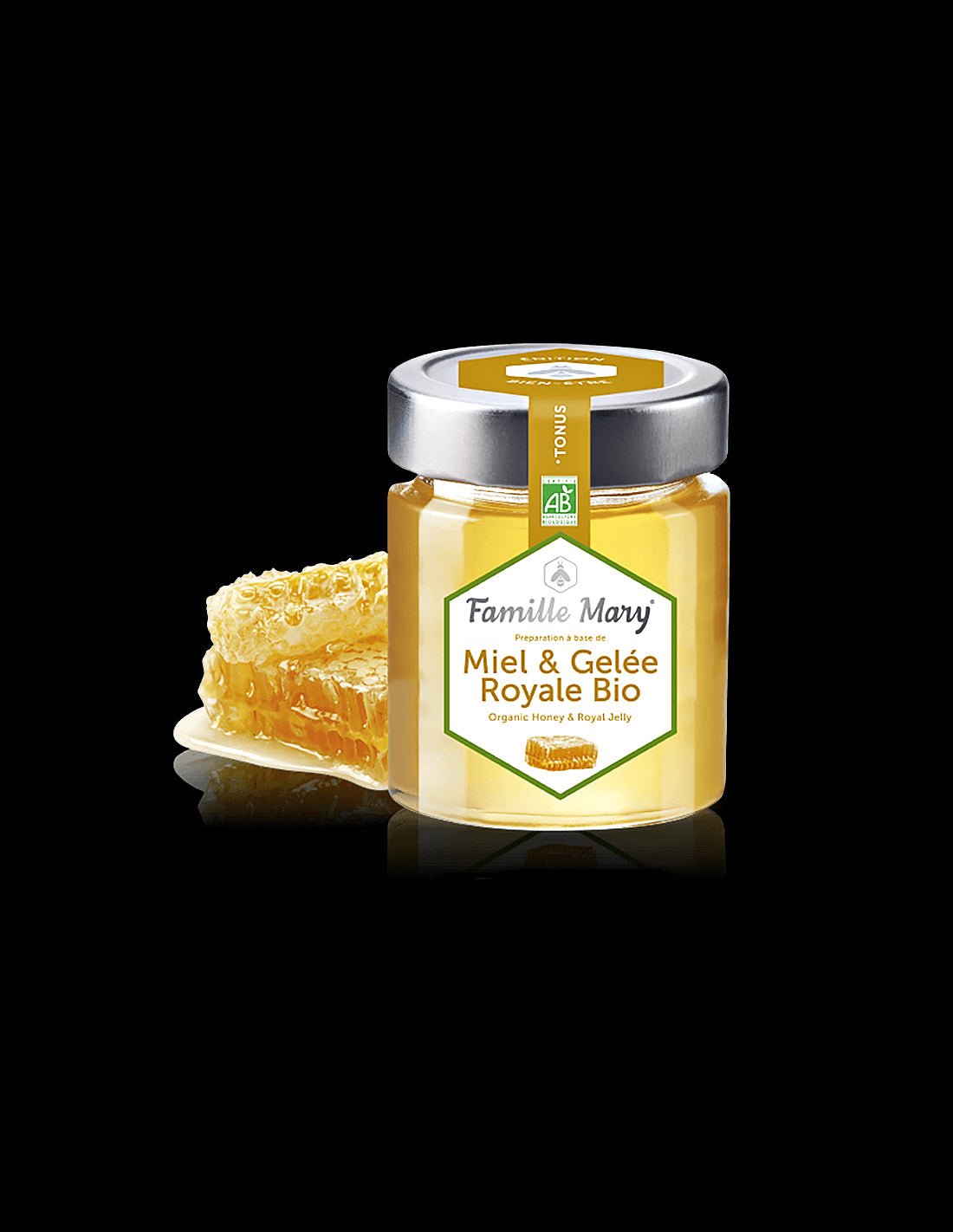 Miel & Gelée Royale Bio / Bio acacia honey + royal jelly, 170 g Famille Mary - Nutra Best Europe
