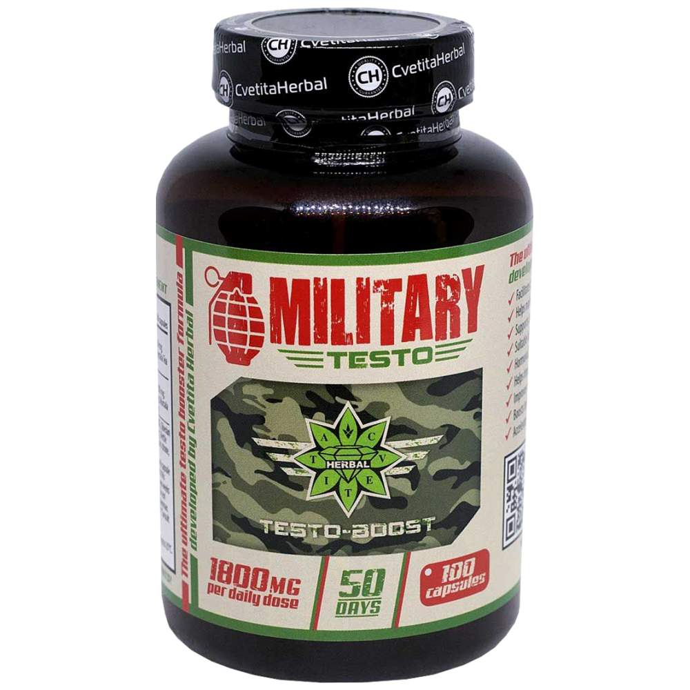 Military Testo 900 mg - 100 capsules - Nutra Best Europe