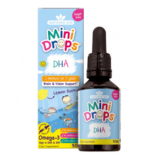 Omega 3 csepp gyermekeknek (Kids Omega-3 Mini Drops) 50 ml NaturesAid