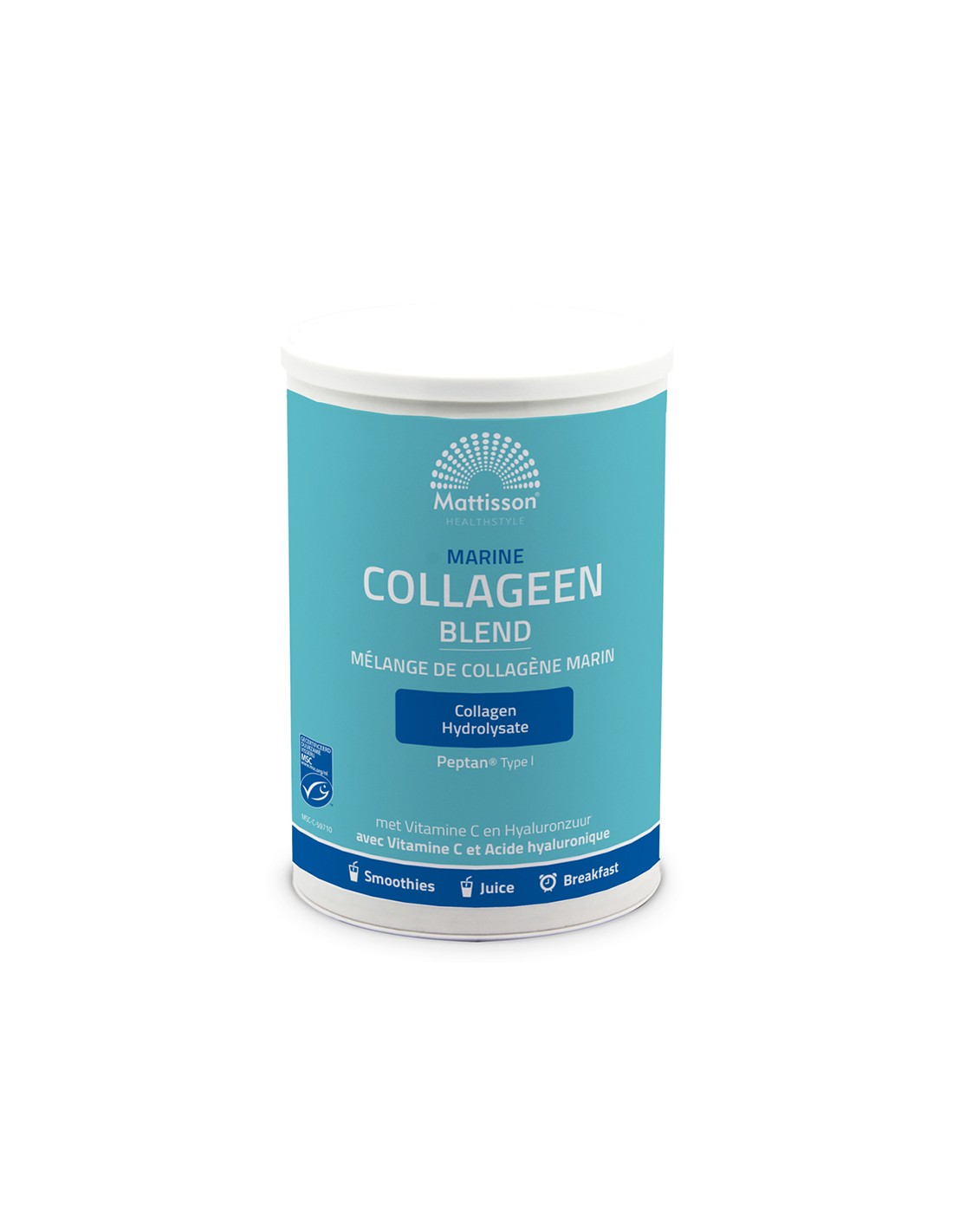 Young skin - healthy joints - Marine collagen Peptan® type I (hydrolyzed collagen with vitamin C and hyaluronic acid), powder, 300 g - Nutra Best Europe