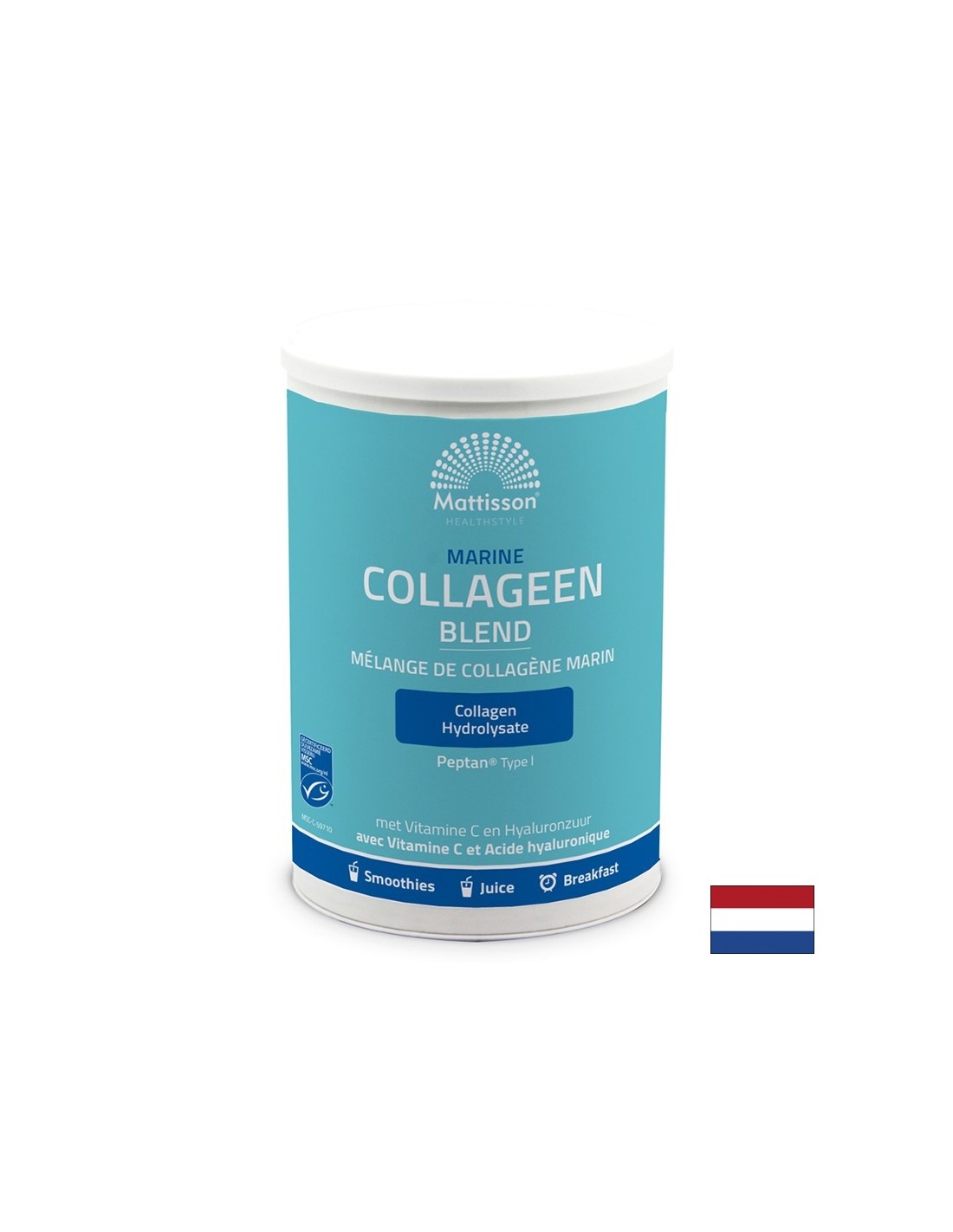 Young skin - healthy joints - Marine collagen Peptan® type I (hydrolyzed collagen with vitamin C and hyaluronic acid), powder, 300 g - Nutra Best Europe