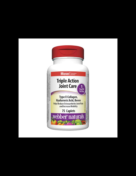 MoveEase™ Triple Action Joint Care - Triple joint care with collagen, boron and hyaluronic acid, 75 caplets - Nutra Best Europe