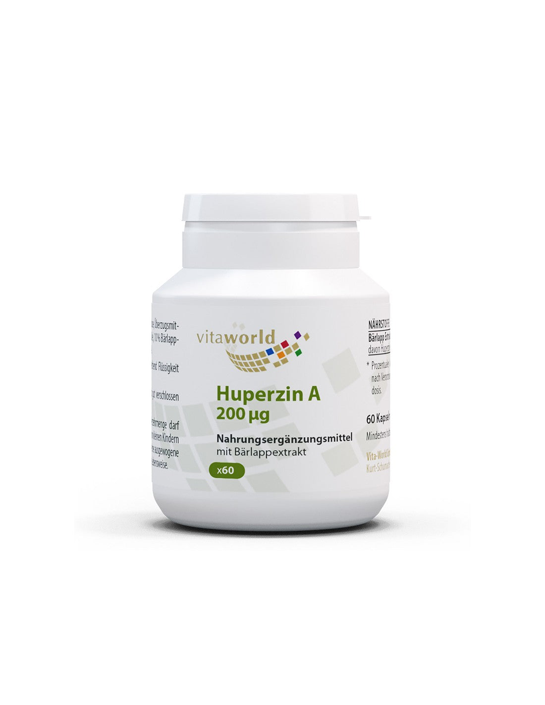 Brain activity - Huperzin A (Huperzin A), 200 µg x 60 capsules - Nutra Best Europe