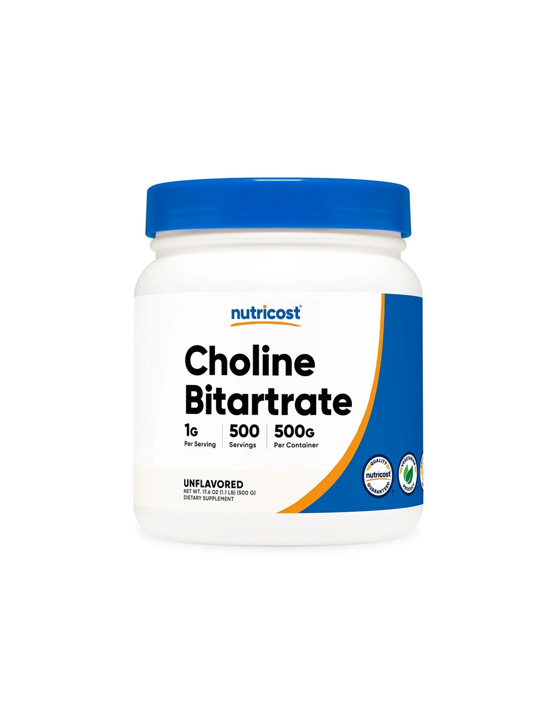 Brain function - Choline bitartrate (Vitamin B4), 500 g powder - Nutra Best Europe