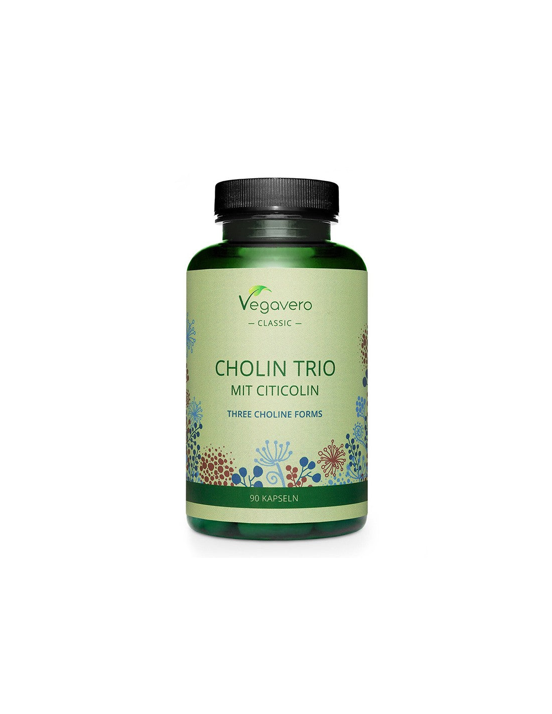 Brain Function - Choline, Citicoline and Phosphatidylcholine, 90 Vegavero Capsules - Nutra Best Europe