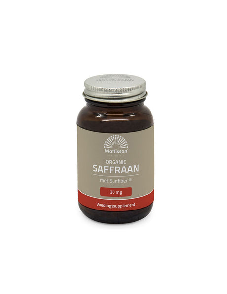 Brain Function - Saffron Organic - Sunfiber, 30 mg x 60 capsules Mattisson Healthstyle - Nutra Best Europe
