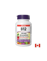Energy, Nervous System, Brain Function - Vitamin B12, 500 µg, 120 Sublingual Tablets - Nutra Best Europe