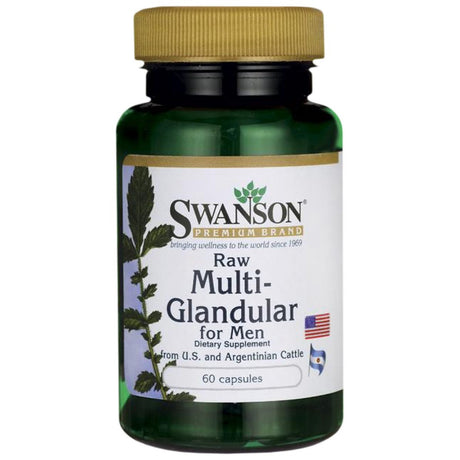 Raw Multi-Glandular For Men 450 mg 60 capsules - Nutra Best Europe