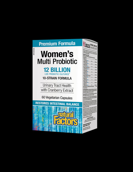 Women's Multi Probiotic 12 Billion Live Probiotic Cultures - 60 capsules - Nutra Best Europe