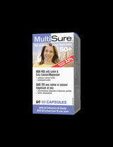MultiSure® Women 50+/ Multivitamins for women 50+ with Lutein, Calcium and Magnesium x 80 capsules - Nutra Best Europe