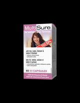 MultiSure® Women/ Multivitamins for women with Iron, Lutein, Calcium and Indole-3-carbinol x 80 capsules - Nutra Best Europe