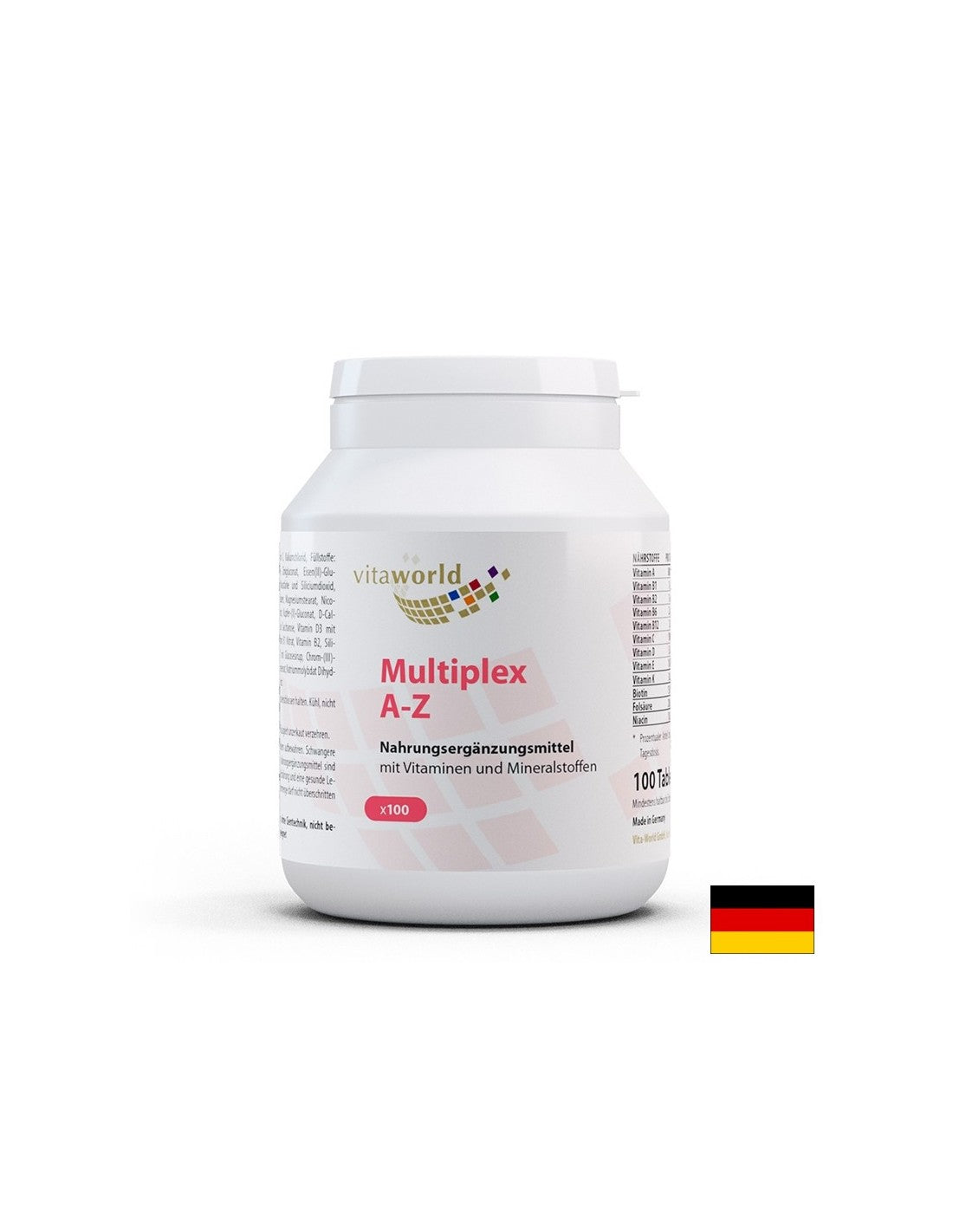 Multiplex Vitamins and Minerals A-Z, 100 tablets - Nutra Best Europe