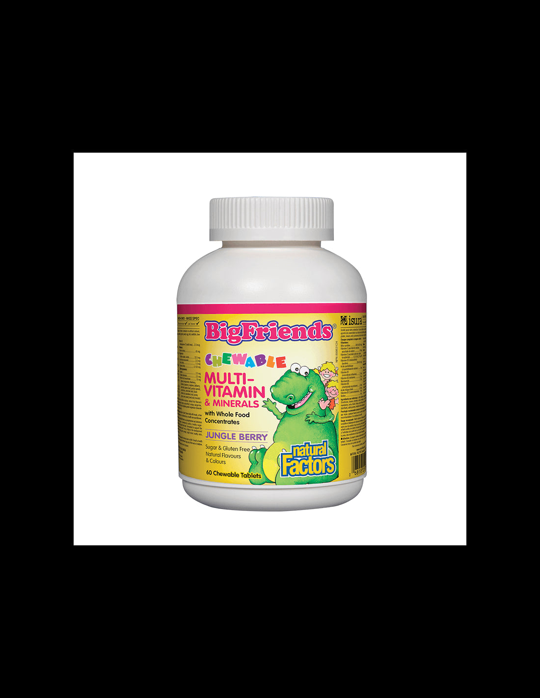 Multivitamin and Minerals / Big Friends For Kids - 60 Chewable Tablets - Nutra Best Europe