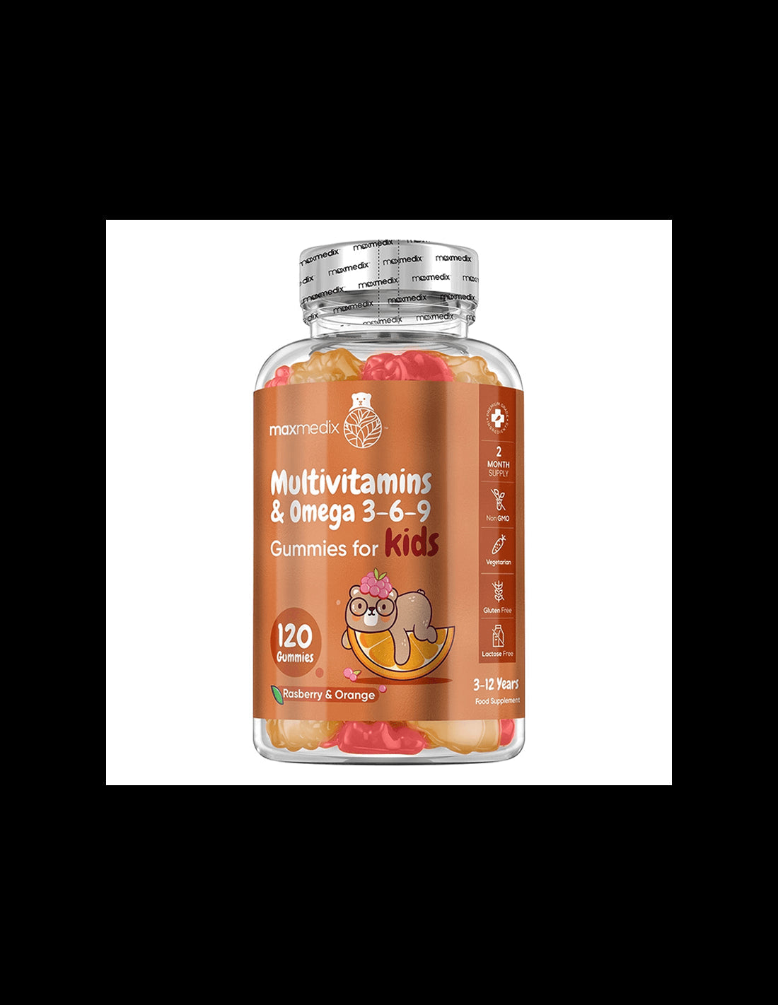 Multivitamins + Omega 3-6-9 (formula for children), 120 gel tablets - Nutra Best Europe