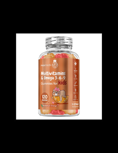 Multivitamins + Omega 3-6-9 (formula for children), 120 gel tablets - Nutra Best Europe