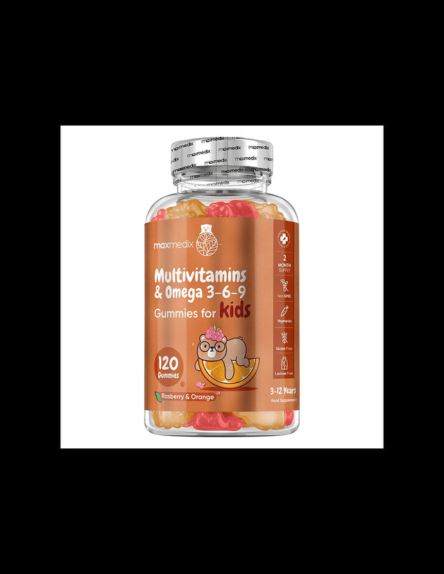 Multivitamins + Omega 3-6-9 (formula for children), 120 gel tablets - Nutra Best Europe