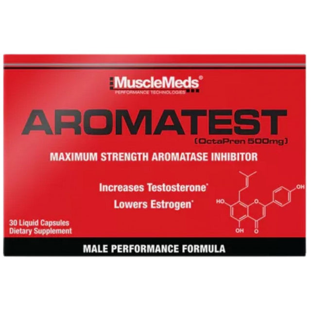 Aromatest - OctaPren 500 mg | Maximum Strength Aromatase Inhibitor - 30 Gel capsules - Nutra Best Europe