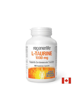 Muscle and heart function - RegenerLife™ L-Taurine, 1000 mg x 120 capsules - Nutra Best Europe