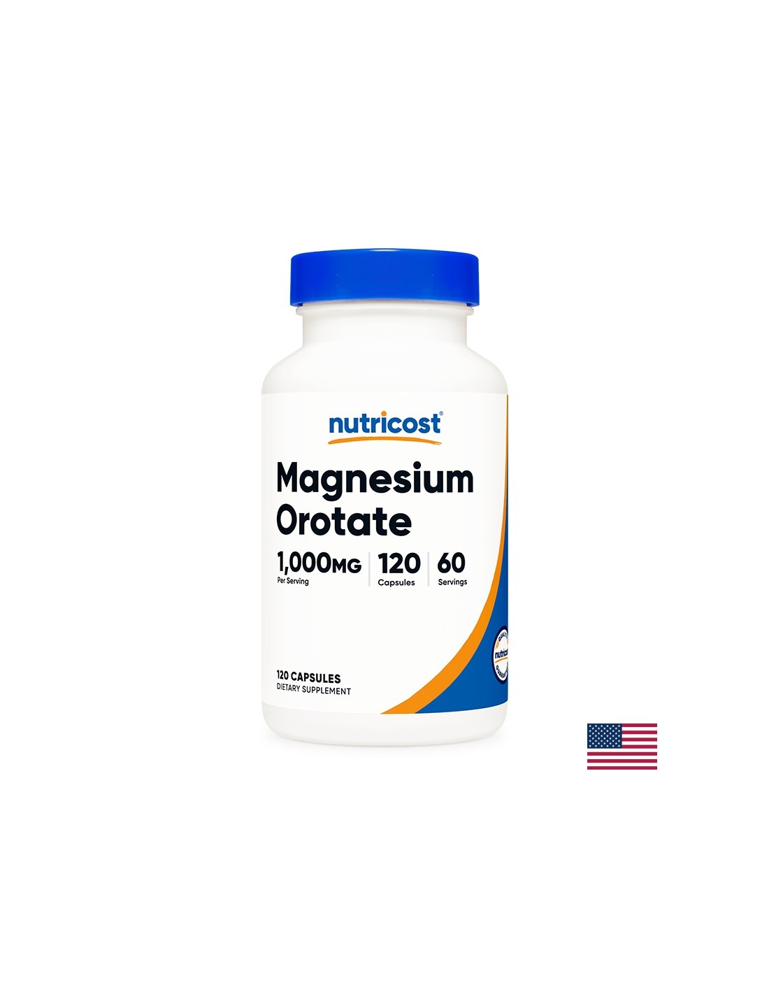 Muscular and cardiovascular system - Magnesium Orotate, 120 capsules Nutricost - Nutra Best Europe