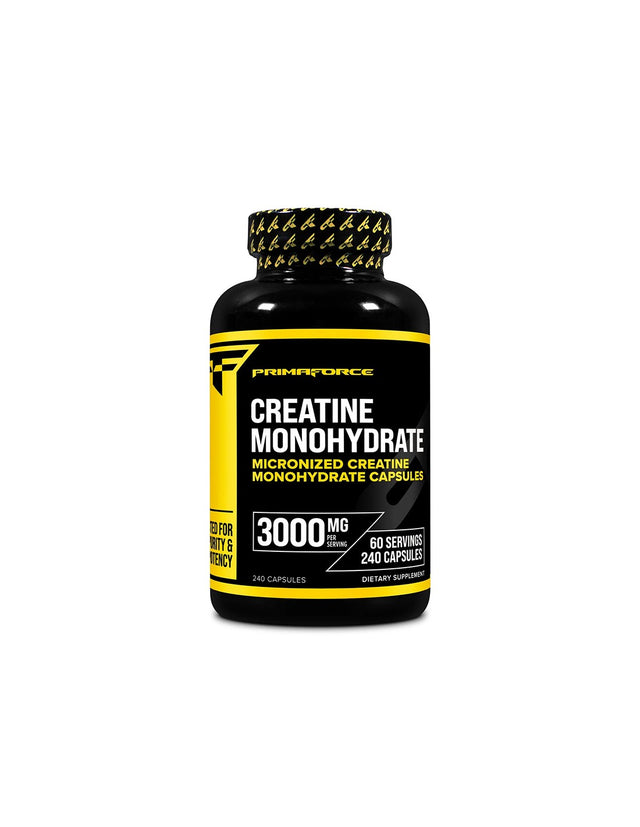 Muscle mass - Creatine monohydrate, 750 mg x 240 capsules - Nutra Best Europe