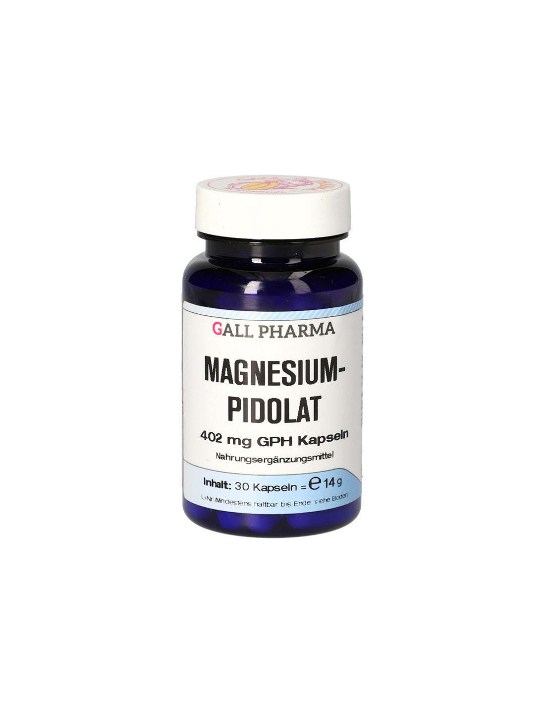 Muscular, cardiac and nervous system - Magnesium (pidolate), 402 mg x 30 capsules - Nutra Best Europe