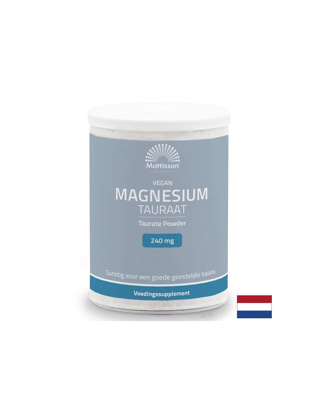 Muscular, Cardiac and Nervous System - Magnesium (Taurate) Vegan, 240mg x 250g Powder - Nutra Best Europe