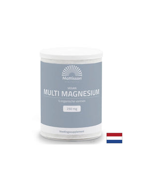 Muscular, cardiac and nervous system - Multi Magnesium (vegan formula), 200 g powder, 100 doses - Nutra Best Europe