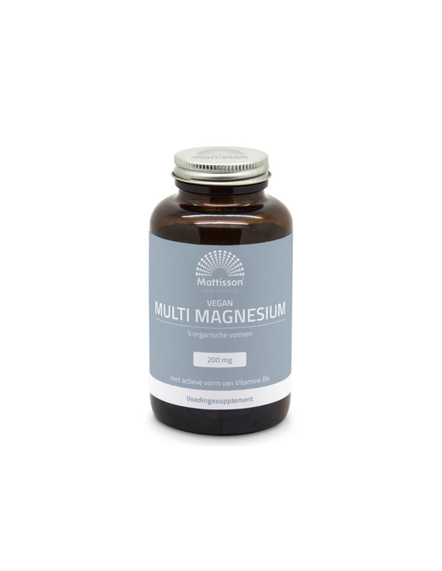 Muscular, cardiac and nervous system - Multi Magnesium + Vitamin B6 (vegan formula), 90 tablets - Nutra Best Europe