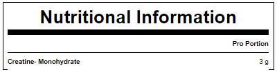 Creatine Monohydrate - 500 grams - Nutra Best Europe