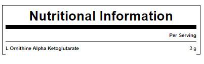 100% L-Ornithine HCL 250 grams - Nutra Best Europe