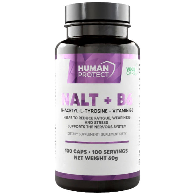 NALT + B6 | 500 mg N-Acetyl L-Tyrosine - 100 capsules - Nutra Best Europe