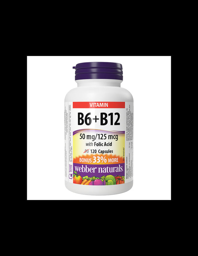 Reduces homocysteine levels and supports the heart - Vitamin B6 + B12 + Folic acid, 120 capsules - Nutra Best Europe