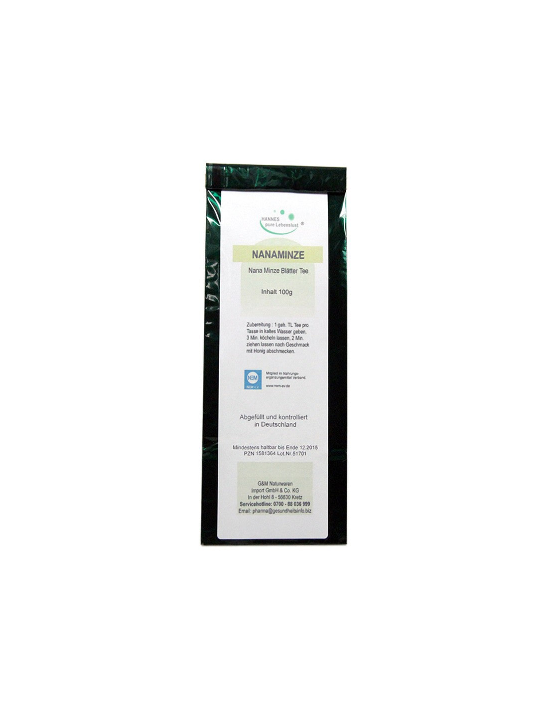 Nanaminze Tee - Moroccan mint tea, 100 g - Nutra Best Europe