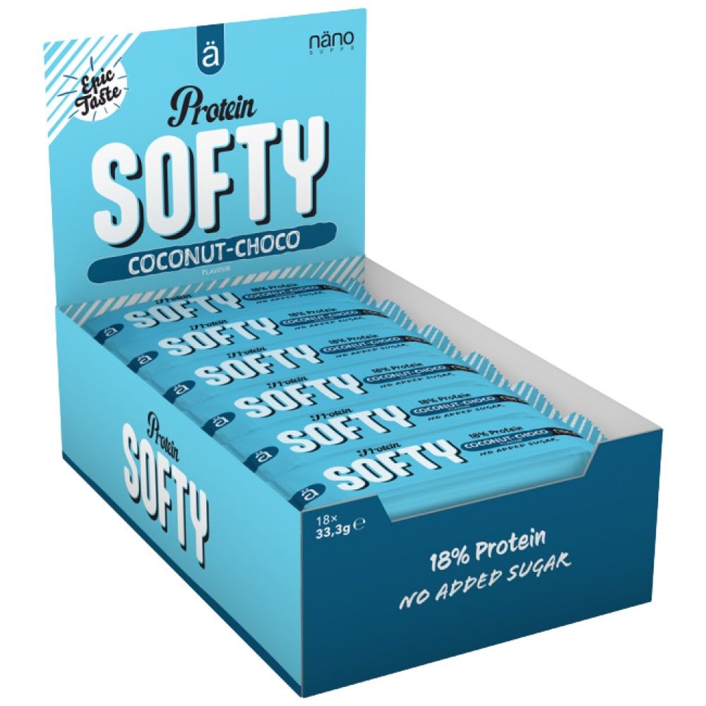 Protein Softy Bar | No Added Sugar - 18 x 33.3 grams - Nutra Best Europe