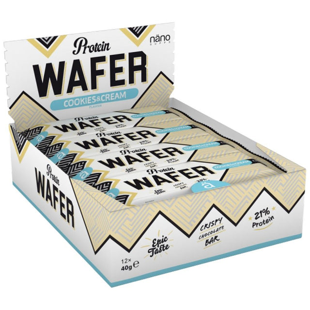 Protein Wafer | with Low Sugars - 12 x 40 grams - Nutra Best Europe