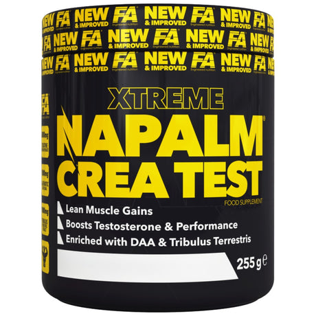 Napalm Crea Test | with DAA & Tribulus - 255 grams - Nutra Best Europe
