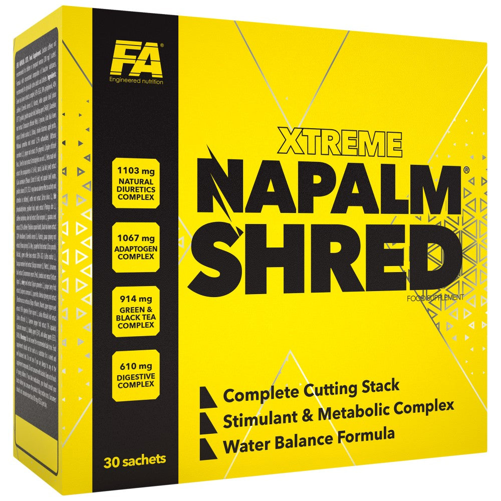 Xtreme Napalm Shred | Complete Cutting Stack - 30 Packs - Nutra Best Europe