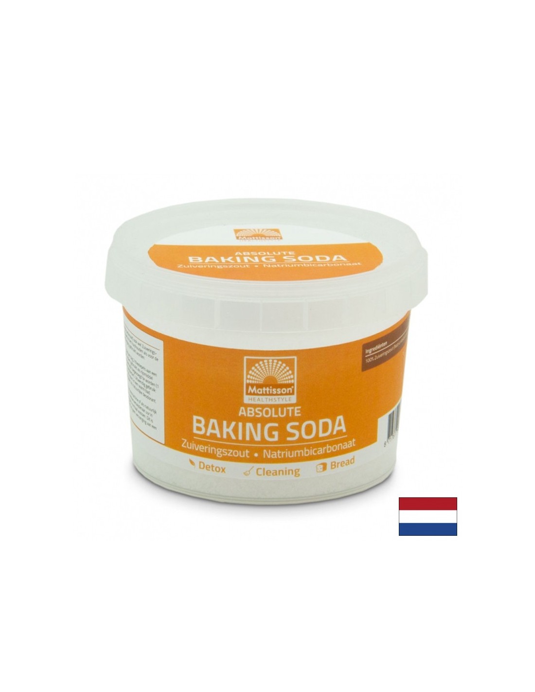 Sodium bicarbonate, 100 g Mattisson Healthstyle - Nutra Best Europe