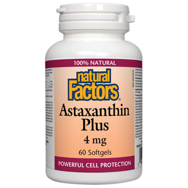 Astaxanthin Plus 4 mg - 60 Gel capsules - Nutra Best Europe