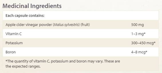 Apple Cider Vinegar 500 mg - 90 capsules - Nutra Best Europe