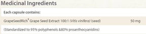 Grape Seed Extract 50mg 60 capsules - Nutra Best Europe